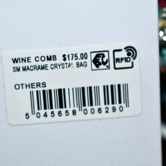 Kurt Geiger London SMALL Macrame Crystal Clutch in Wine #2038256999 NWT Details: - Picture 3 of 7